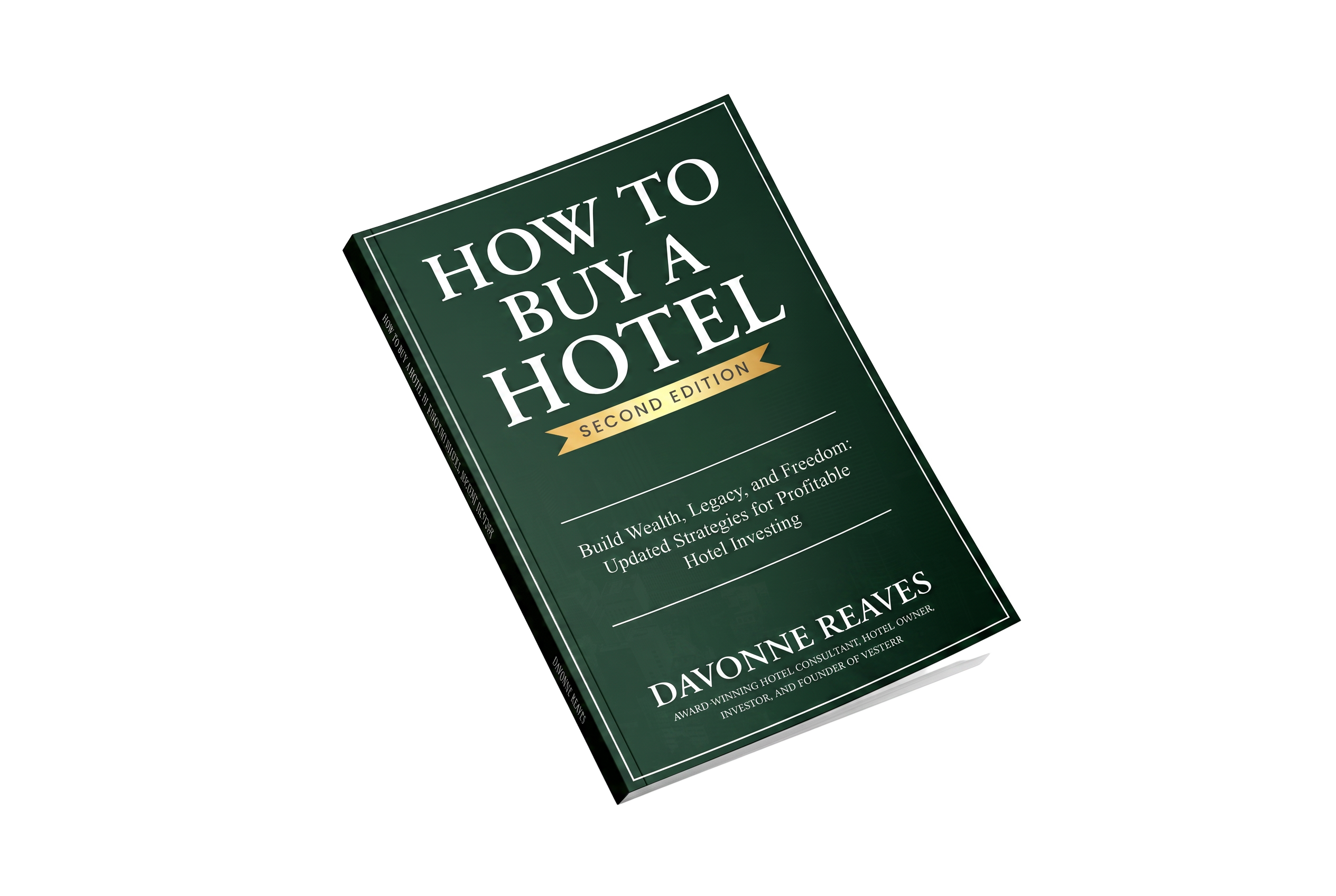 How to Buy a Hotel by Davonne Reaves — Second Edition cover mockup